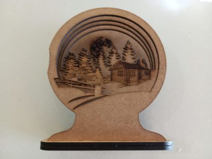 Diorama Log Cabin Scene